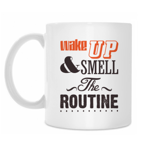 Кружка с принтом 'Wake up'