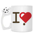 Кружка с футбольным мячиком