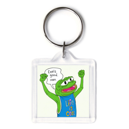 Брелок с принтом Pepe Frog