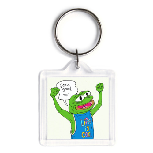 Брелок с принтом Pepe Frog