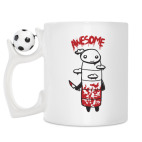 Кружка с футбольным мячиком