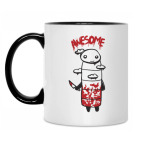 Кружка двухцветная