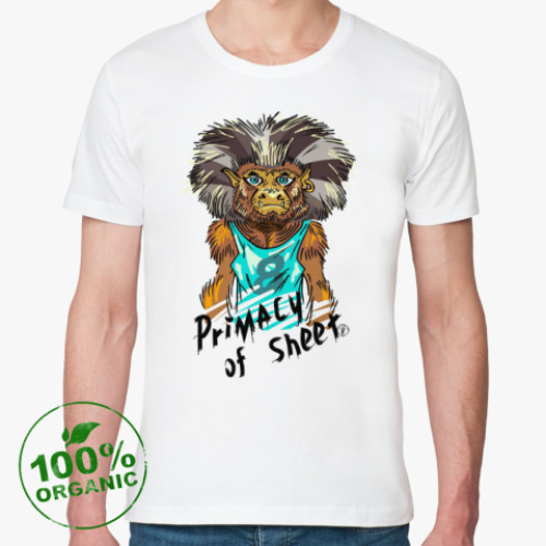 Футболка из органик-хлопка Примат Листа.