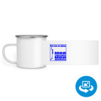 Кружка металлическая белая (круговая запечатка)