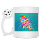 Кружка с футбольным мячиком