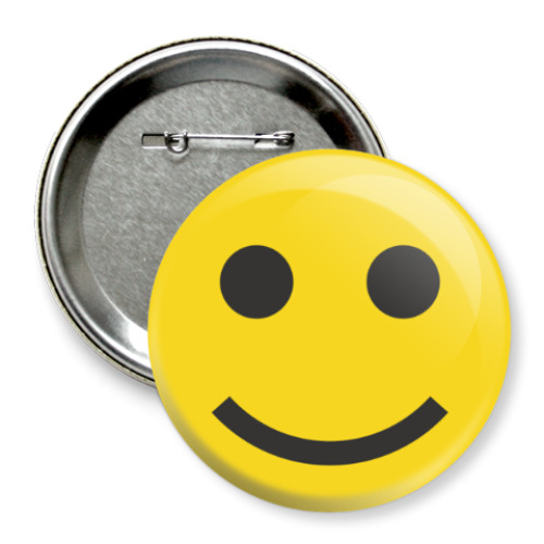 Значок 75мм Смайл