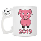 Кружка с футбольным мячиком