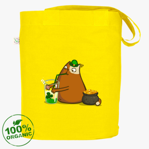 Сумка шоппер с принтом Патрикот — Пятничный Котик №47