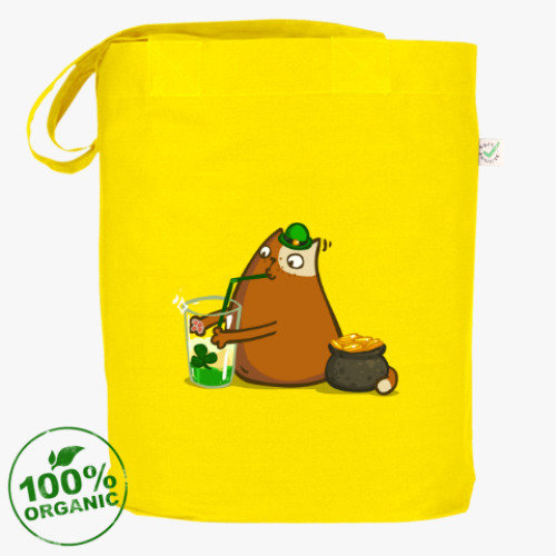 Сумка шоппер с принтом Патрикот — Пятничный Котик №47