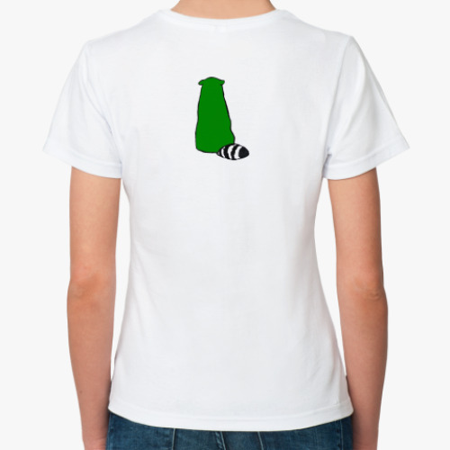 Классическая футболка с принтом Енотинька