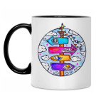 Кружка двухцветная