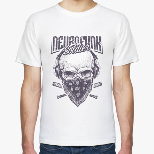 Футболка Череп в наушниках