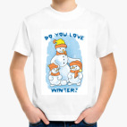 Детская классическая футболка Winter is coming. Do you love it?