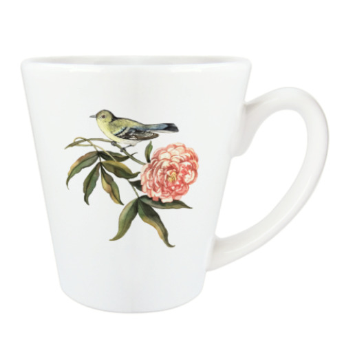 Чашка Латте Певчая птичка