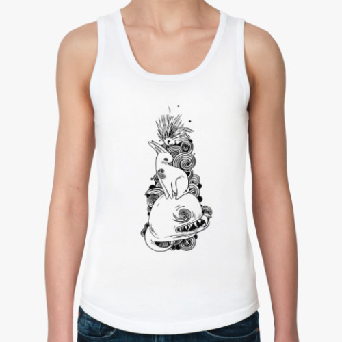 Женская майка с принтом «Живая природа»