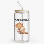 Банка с бамбуковой крышкой