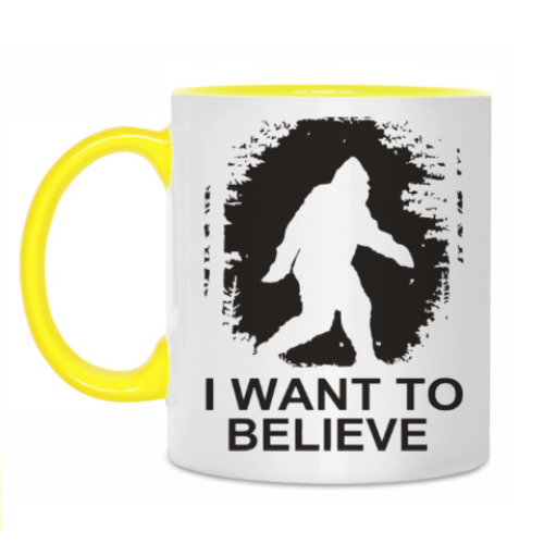 Кружка с принтом I Want To Believe