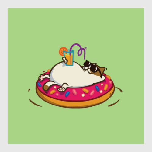 Постер с принтом Пятничный Котик №8