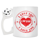 Кружка с футбольным мячиком