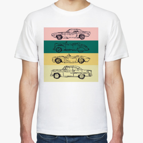 Футболка с принтом Автомобили