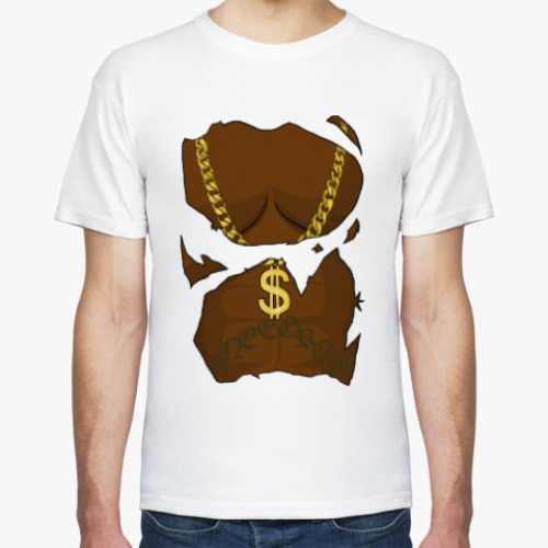 Футболка с принтом NIGGA торс