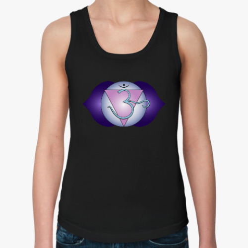 Женская майка с принтом Янтра Аджна-чакры