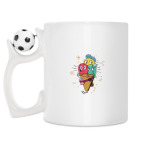 Кружка с футбольным мячиком