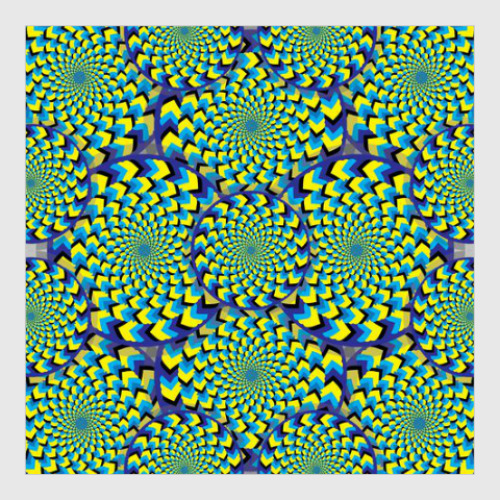 Постер с принтом Оптическая иллюзия