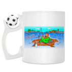 Кружка с футбольным мячиком