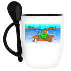 Кружка с ложкой