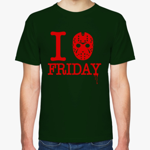 Футболка с принтом Люблю пятницу