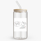 Банка с бамбуковой крышкой