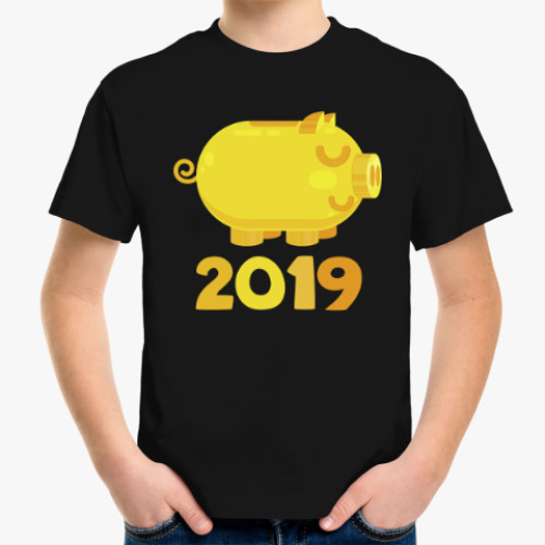 Детская футболка Год свиньи 2019