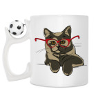 Кружка с футбольным мячиком