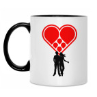 Кружка двухцветная