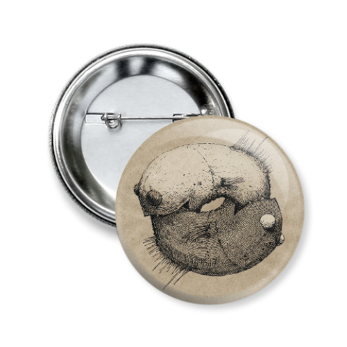 Значок 50мм с принтом Tai Chi