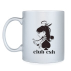 Кружка серебристая пиковая дама