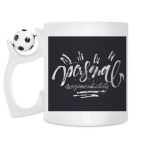 Кружка с футбольным мячиком