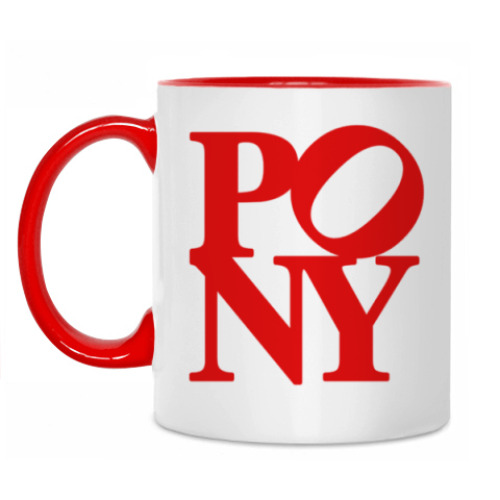 Кружка с принтом PONY (ПОНИ)