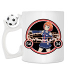 Кружка с футбольным мячиком