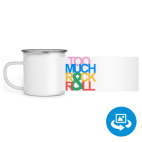 Кружка металлическая белая (круговая запечатка)