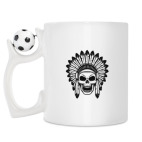 Кружка с футбольным мячиком