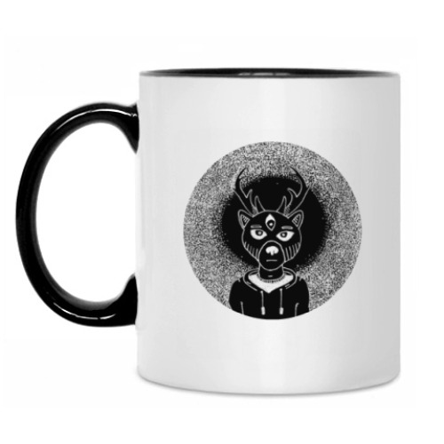 Кружка с принтом Белый шум