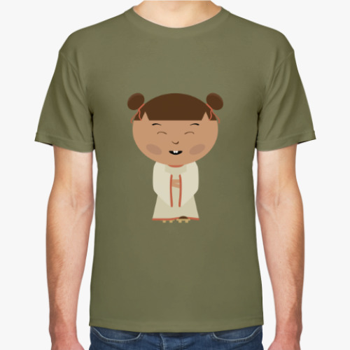 Футболка с принтом Японская девочка