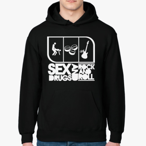 Толстовка худи Sex, Drugs and Rock-n-roll