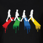 Зебра на дороге.