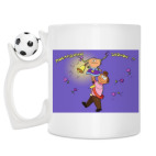 Кружка с футбольным мячиком