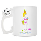 Кружка с футбольным мячиком