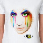 Девушка с цветными слезами