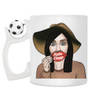 Кружка с футбольным мячиком